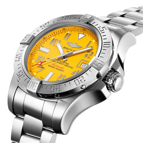 breitling avenger 2 seawolf weight|breitling avenger ii seawolf yellow.